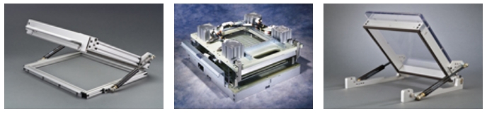 Push and Hold -Down mechanisms for use on ECT ICT test fixure kits.