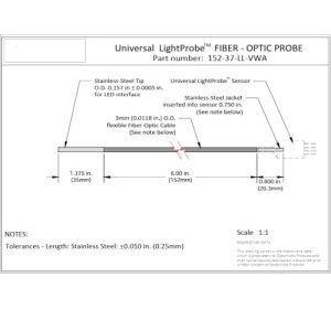 Single Flexi Probe, very wide Aperture (152-37-LL-VWA)