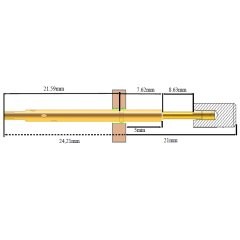 ECT Probe LTP-25A-9.7 met cap PE-2