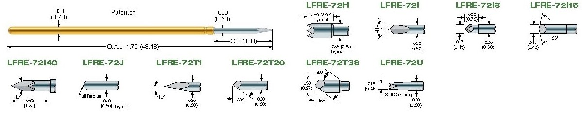LFRE-72 series test probes